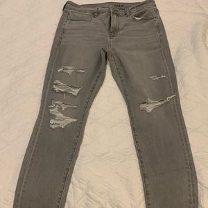 Grey American eagle jeans